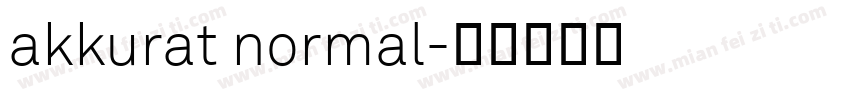 akkurat normal字体转换